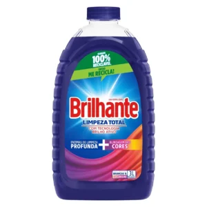 Kit c/ 04 und - Lava Roupas Líquido Brilhante Limpeza Total 3L