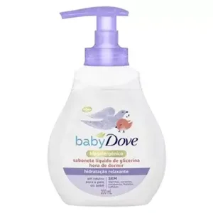 Kit c/06 und - Sabonete Liquido de Glicerina Baby Dove Hora de Dormir 200mL