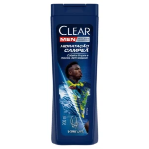 Kit c/ 06 und - Shampoo Anticaspa Vini Jr. Clear Men Hidratação Campeã Frasco 200ml