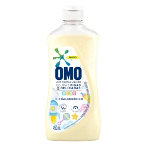 Kit c/04 und - Sabão Líquido Omo Bebê Roupas Finas e Delicadas 450mL
