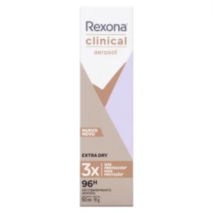 Kit c/04 und - Desodorante Aerosol Rexona Clinical Feminino Extra Dry 91g