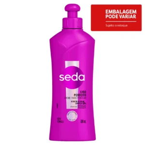 Kit c/04 und - Creme para Pentear Seda Liso Perfeito Frasco 300ml